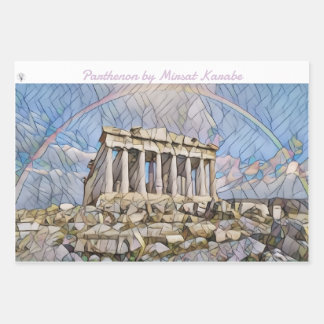 Parthenon by Mirsat Karabel Wrapping Paper Sheets