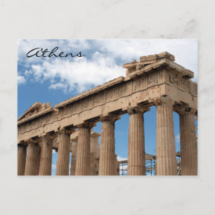 parthenon corner postcard