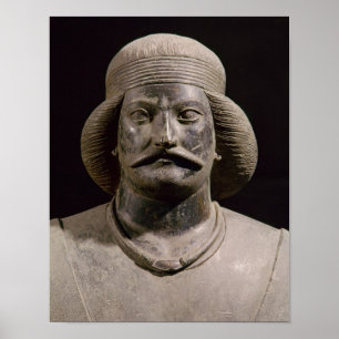 Parthian warrior, from Shami, 01st century AD Poster