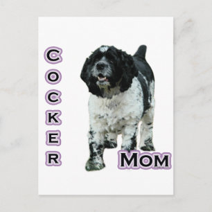 Parti Cocker Spaniel Mum; Mum of Cocker Spaniel Postcard