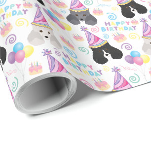 Parti Poodle Birthday Wrapping Paper