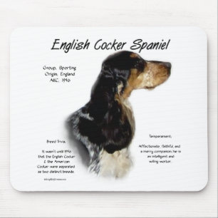 Parti Roan English Cocker Spaniel History Mouse Pad