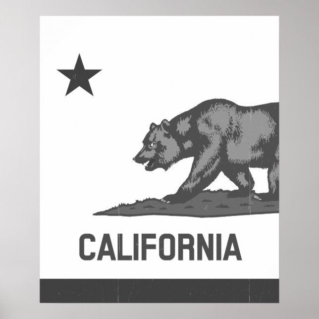 Partial California Republic (Black) Poster (Front)