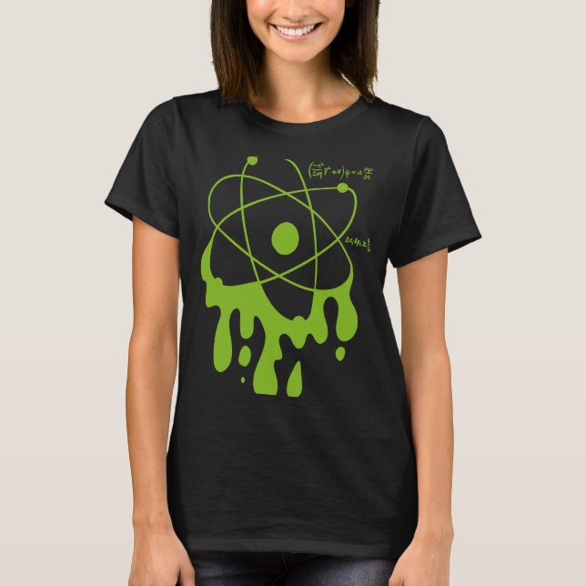 Partial Physics Teacher Quantum Mechanics Physics T-Shirt (Front)