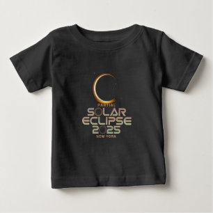 Partial Solar Eclipse 2025 Astronomy Event  Baby T-Shirt