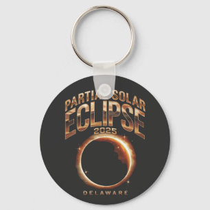 Partial Solar Eclipse 2025 Astronomy Event Key Ring