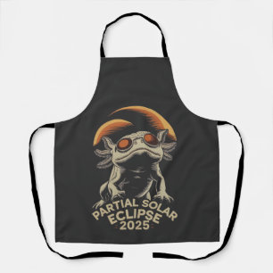 Partial Solar Eclipse 2025 Axolotl Ammph Apron