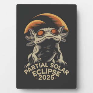 Partial Solar Eclipse 2025 Axolotl Ammph Plaque