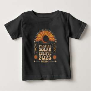 Partial Solar Eclipse 2025 Quebec Canada Baby T-Shirt