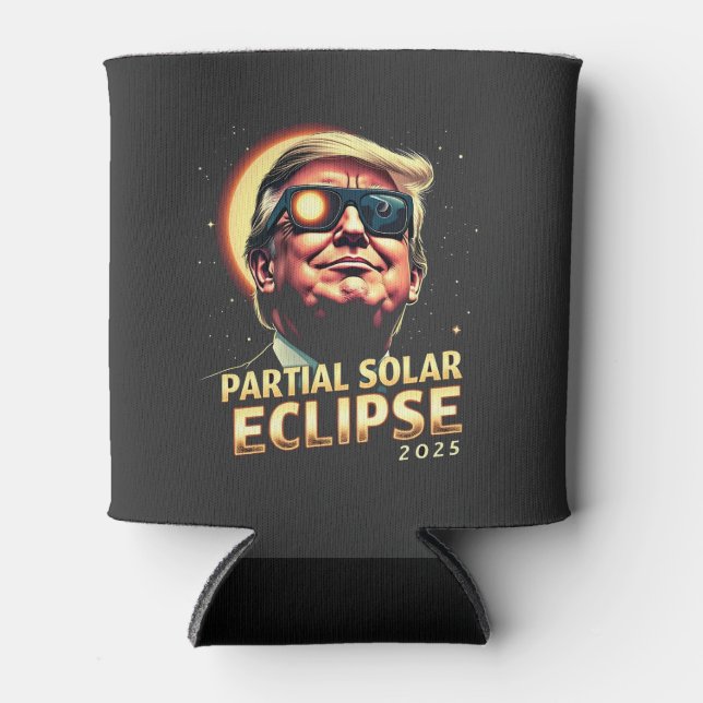 Partial Solar Eclipse 2025 Trump Inuguration  Can Cooler (Front)