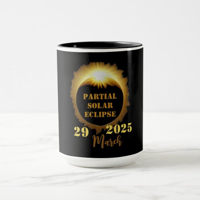 Partial Solar Eclipse Event 2025 Viewing Party Mug (Center)