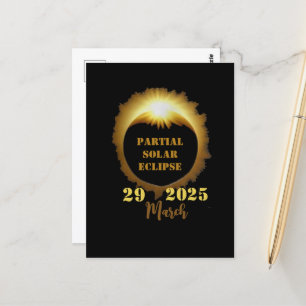 Partial Solar Eclipse Event 2025 Viewing Party Postcard