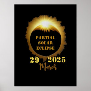 Partial Solar Eclipse Event 2025 Viewing Party Poster