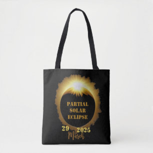 Partial Solar Eclipse Event 2025 Viewing Party Tote Bag