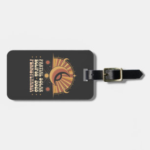 Partial Solar Eclipse Pennsylvania 2025 Luggage Tag