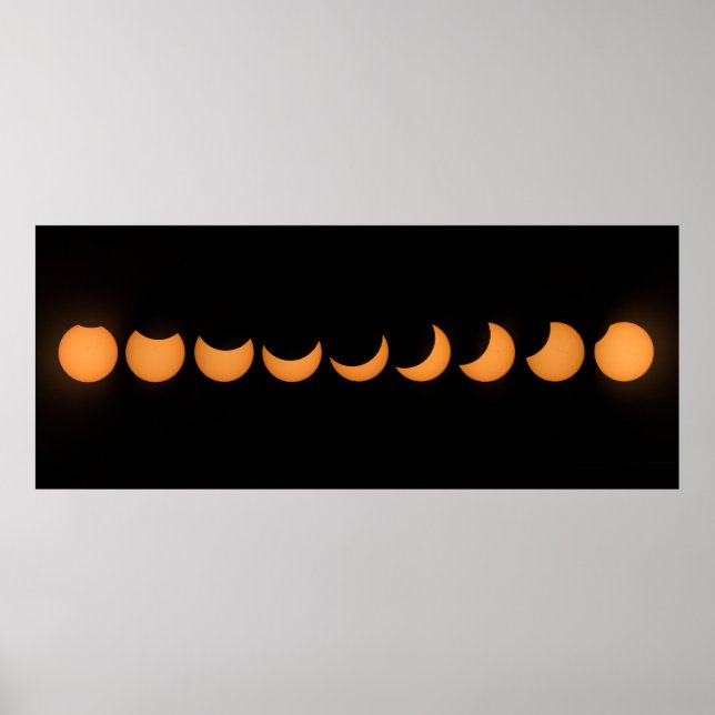 Partial Solar Eclipse Progress Series Poster (Front)