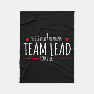 Participative And Transformational Leadership Blac Fleece Blanket