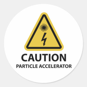 : Particle Accelerator Classic Round Sticker