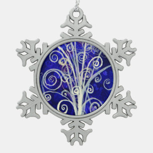 Particle Bouquet Pewter Holiday Ornament