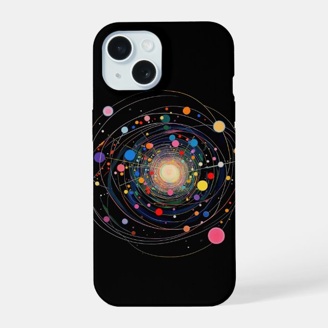 Particle Collision iPhone 15 Case (Back)