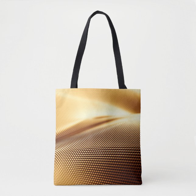 Particle drapery luxury gold background. 3d illust tote bag (Front)