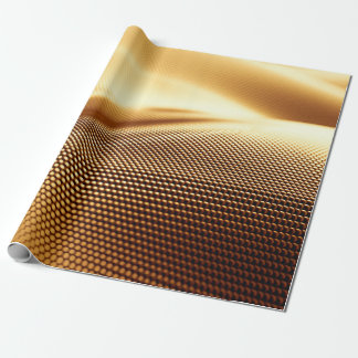 Particle drapery luxury gold background. 3d illust wrapping paper