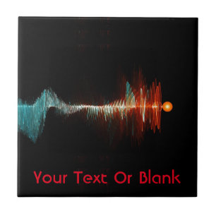 Particle-Wave Duality Ceramic Tile