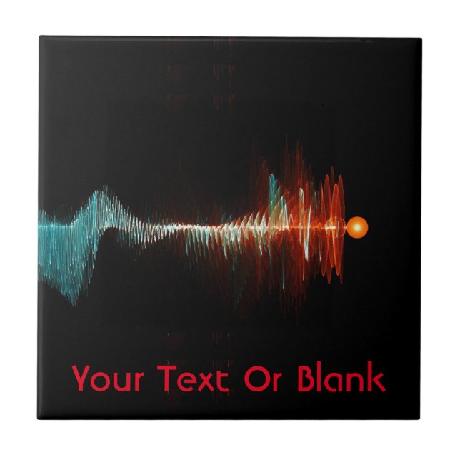 Particle-Wave Duality Ceramic Tile (Front)