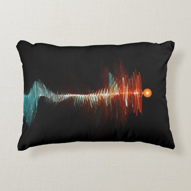 Particle-Wave Duality Decorative Cushion (Front)