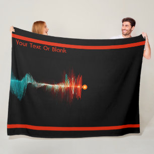 Particle-Wave Duality Fleece Blanket
