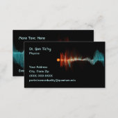Particle-Wave Duality Physicist Business Card (Front/Back)