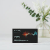 Particle-Wave Duality Physicist Business Card (Standing Front)