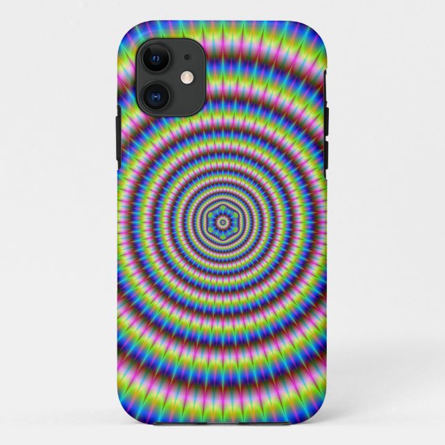 Particles and Waves with Floral Motif Case-Mate iPhone Case (Back)