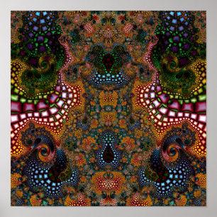 Particularised Dreamtime Variation 1 (12 by 12) Poster