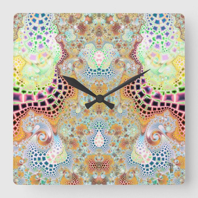 Particularised Dreamtime Variation 3  Wall Clock (Front)