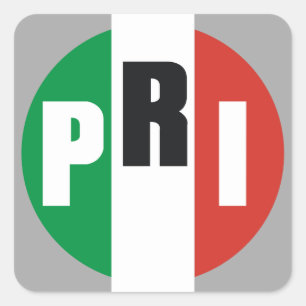 Partido Revolucionario Institucional Square Sticker