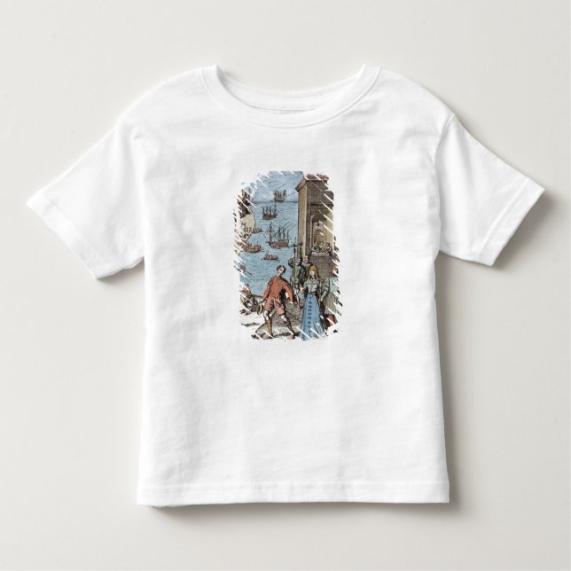 Parting of Columbus with Ferdinand and Toddler T-Shirt (Front)