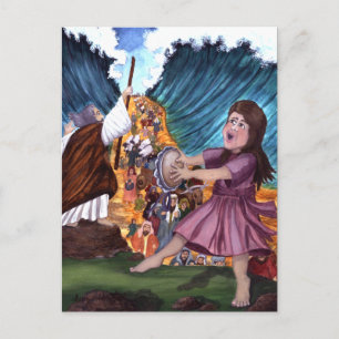 Parting the Red Sea Print Postcard