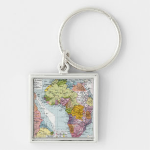 PARTITIONED AFRICA, 1914 KEY RING