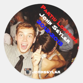 Partiu Londrina Classic Round Sticker