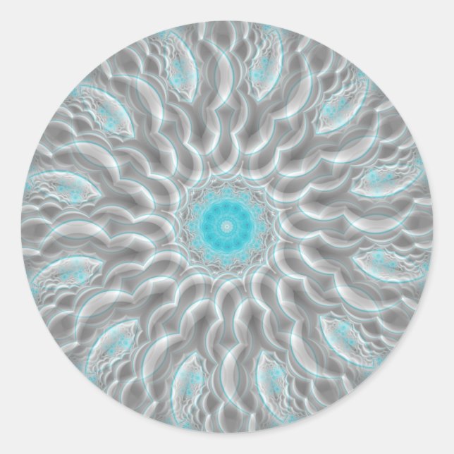 Partly Cloudy  Classic Round Sticker (Front)
