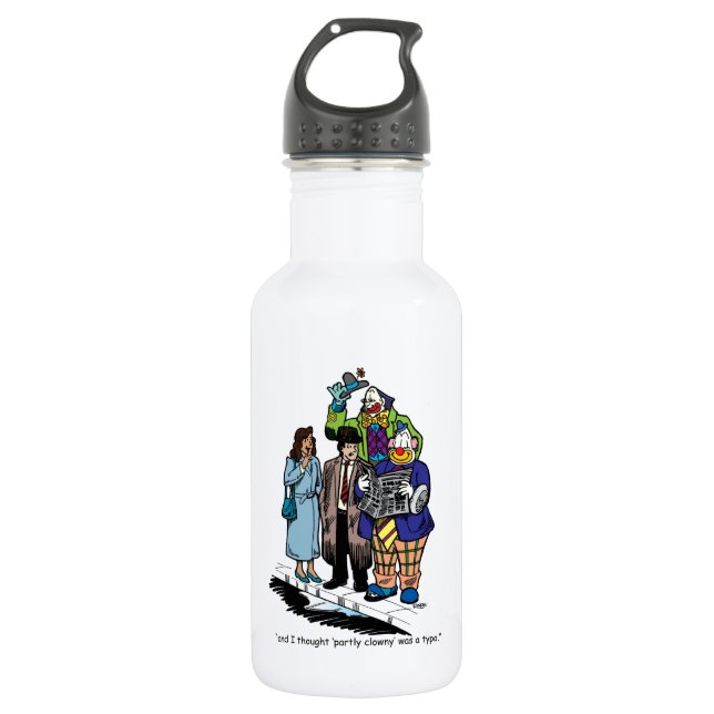 Partly Clowny 532 Ml Water Bottle (Front)