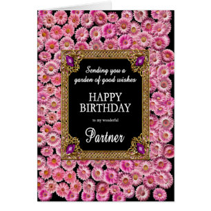Partner Birthday Pink Daisies