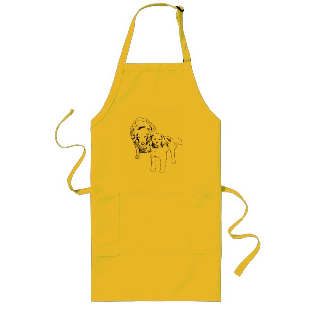 Partners Cook, Happy Feast Long Apron (Front)