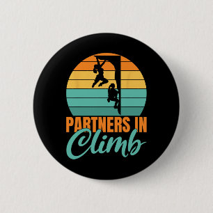 Partners In Climb Couple Relationship Tree Rock Cl 6 Cm Round Badge