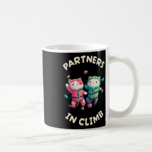 Partners In Climb Funny Rock Climbing Design For A Coffee Mug