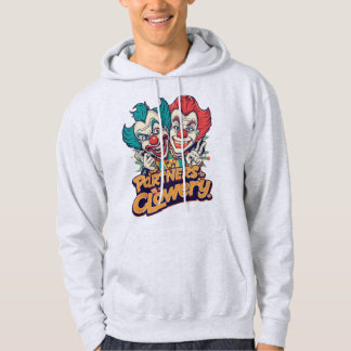 Partners in Clowery (Funny Clown Pun) Hoodie