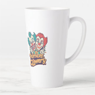 Partners in Clowery (Funny Clown Pun) Latte Mug