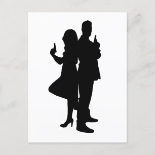 PARTNERS IN CRIME POSTCARD