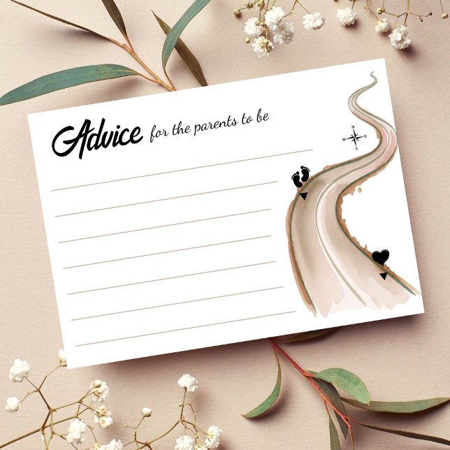 Partners to Parents Roadmap Baby Shower Advice Enclosure Card (Partners to Parents Roadmap Baby Shower Advice Enclosure Card
)